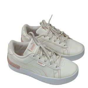 Puma Jada Sneakers Kids Size 13 Off White Rose Gold Leather Low‎ Top Platform